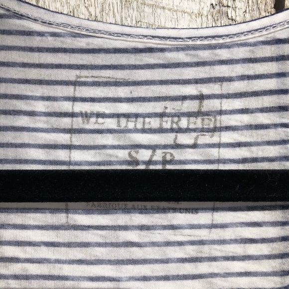 We the Free | blue striped hi-lo tank top - Picture 4 of 5